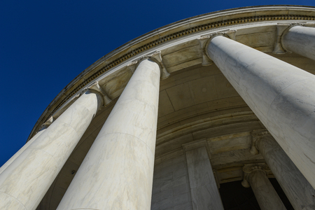 Pillars at the Jefferson Memorial in washington DCのeditorial素材