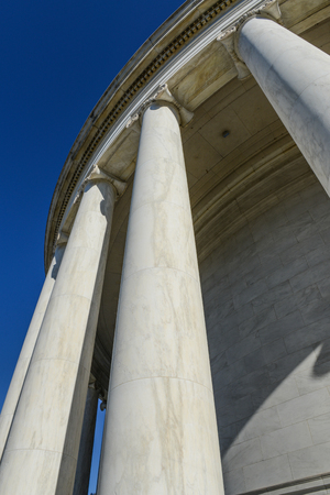 Pillars at the Jefferson Memorial in washington DCのeditorial素材