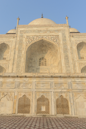 Taj Mahal in Agra Indiaの写真素材