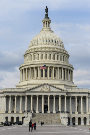 WASHINGTON, DC - MARCH 21: The United States Capitol building in Washington DC on March 20, 2013. Meeting place of the US Congress, legislature of the federal government of the US.のeditorial素材