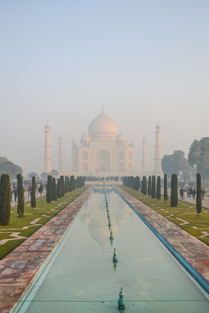 Taj Mahal in Agra Indiaの写真素材