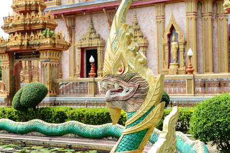 Dragon at Wat Chalong in Phuketの写真素材
