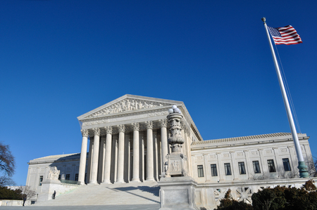 Supreme Court Building in Washington DCの写真素材