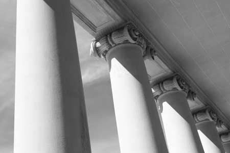 Pillars in Black and Whiteの写真素材