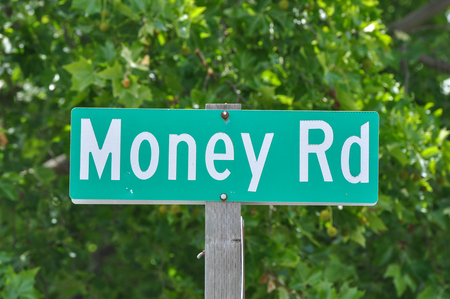 Road to Money Conceptの写真素材