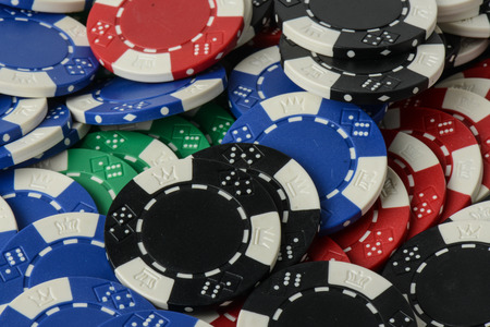 Poker Chips Backgroundの写真素材