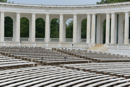 Pillars in an amphitheaterの写真素材