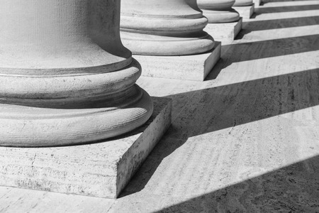 Pillars in Black and Whiteの写真素材