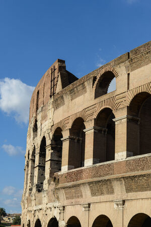 ancient Colosseum in Rome, Italyの写真素材