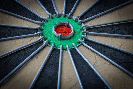 Dartboard Close Upの写真素材