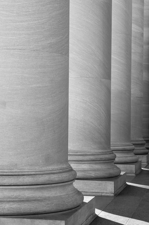 Pillars in Black and Whiteの写真素材