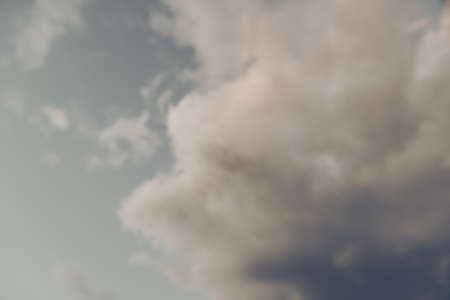 Blurred Moody Clouds with Retro Style Filterの写真素材
