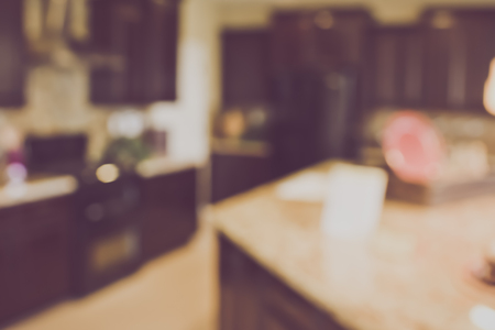 Blurred Kitchen with Retroの写真素材