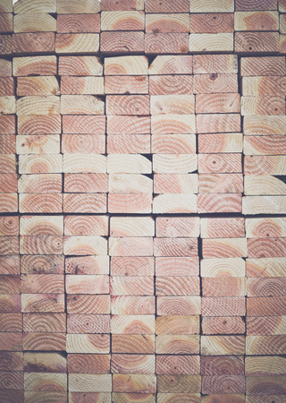 Stack of Lumber with Vintage Filterの写真素材