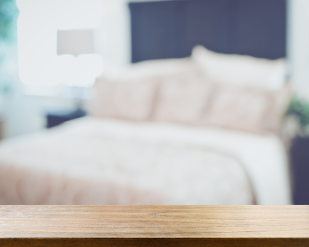 Blurred Bedroom applying Retro Style Filterの写真素材