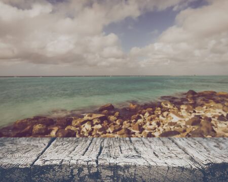 Blurred Ocean Backgroundの写真素材
