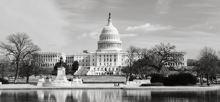 Capitol Hill in the Winterの写真素材
