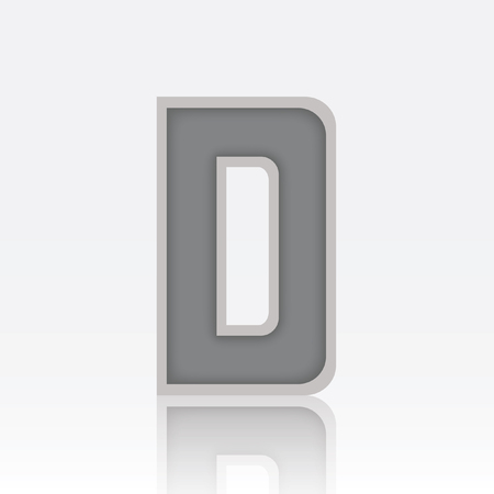 English alphabet on white backgroundのイラスト素材