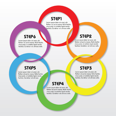 Modern circle vector illustrationのイラスト素材