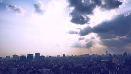 Saigon sunsetの写真素材