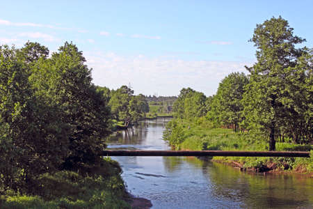 Small river near Moscowの写真素材