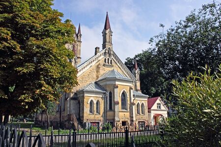 Lutheran Church. An architectural monument, in 1783, Grodno.の写真素材