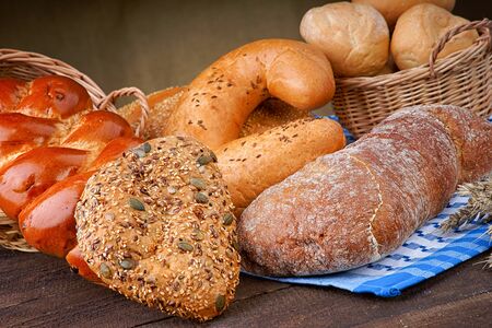 Variety of baked productsの写真素材