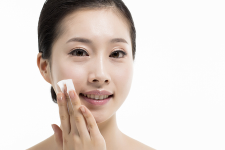 Beautiful Asian Woman/ Skin Care & Beauty Conceptの写真素材