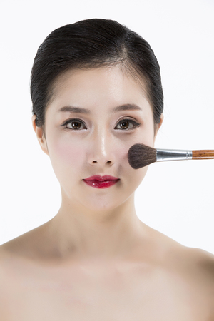 Beautiful Asian Woman/ Skin Care & Beauty Conceptの写真素材