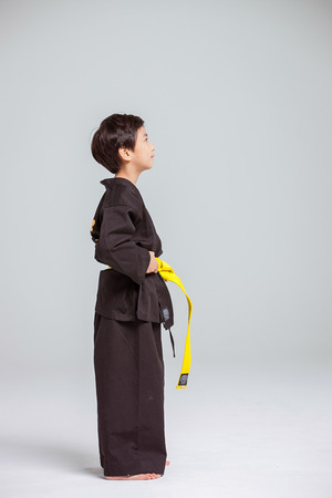 Asian Family Portrait / Isolated on Whiteの写真素材