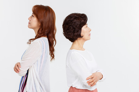 Portrait of Happy Asian Familyの写真素材
