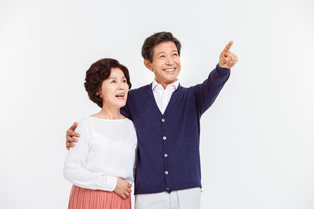 Portrait of Asian Senior Coupleの写真素材