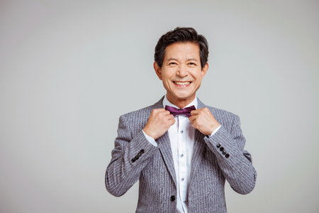 Portrait of Asian Senior Manの写真素材