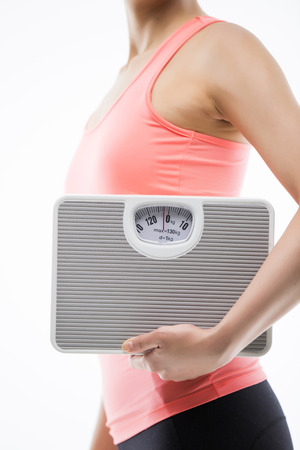 Beautiful Asian Woman Working out/ Diet Conceptの写真素材