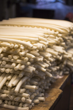 Korean Traditional Market Sceneの写真素材