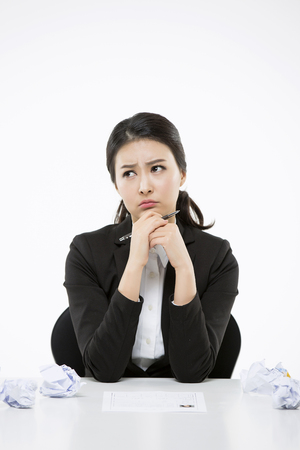 Motivated Young Asian Job Seekersの写真素材