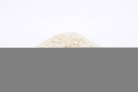 Glutinous Rice Stacked, Isolated on Whiteの写真素材