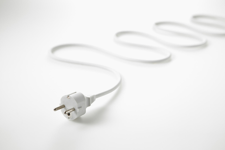 Electrical plug isolatedの写真素材