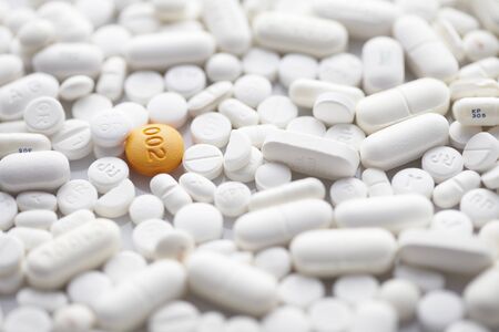 Pills isolatedのeditorial素材