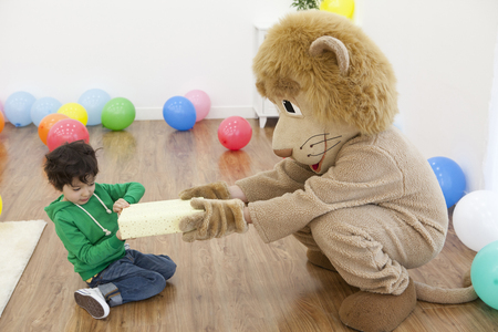 Playtime at homeの写真素材