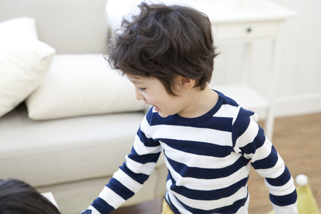 Playtime at homeの写真素材