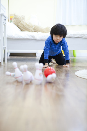 Playtime at homeの写真素材