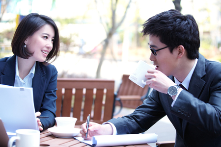 Business meetupの写真素材