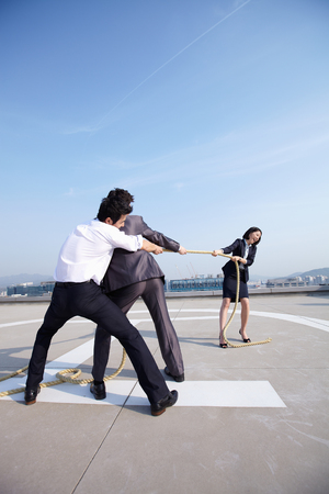 Having fun at workの写真素材