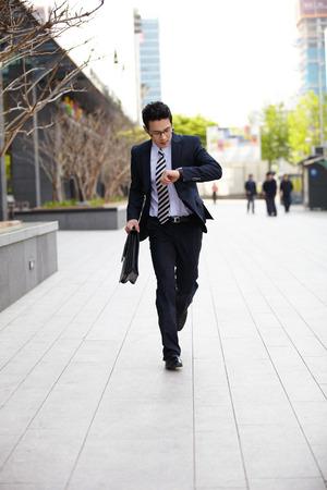 Getting to work on timeの写真素材