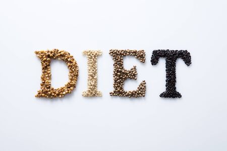 All about eating right and dietingの写真素材