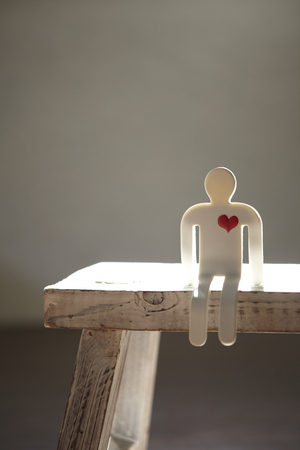 Mini heart shapes shown in natural lightingの写真素材