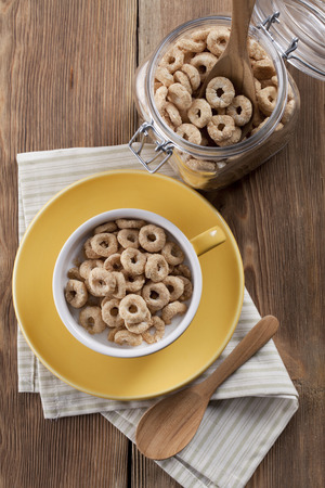 Close-Up View Of Cereal Breakfastの写真素材