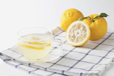 Up-Close Studio Shot Of Citronsの写真素材