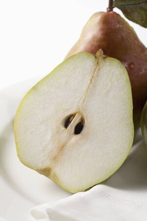 Up-Close Studio Shot Of Pearsの写真素材